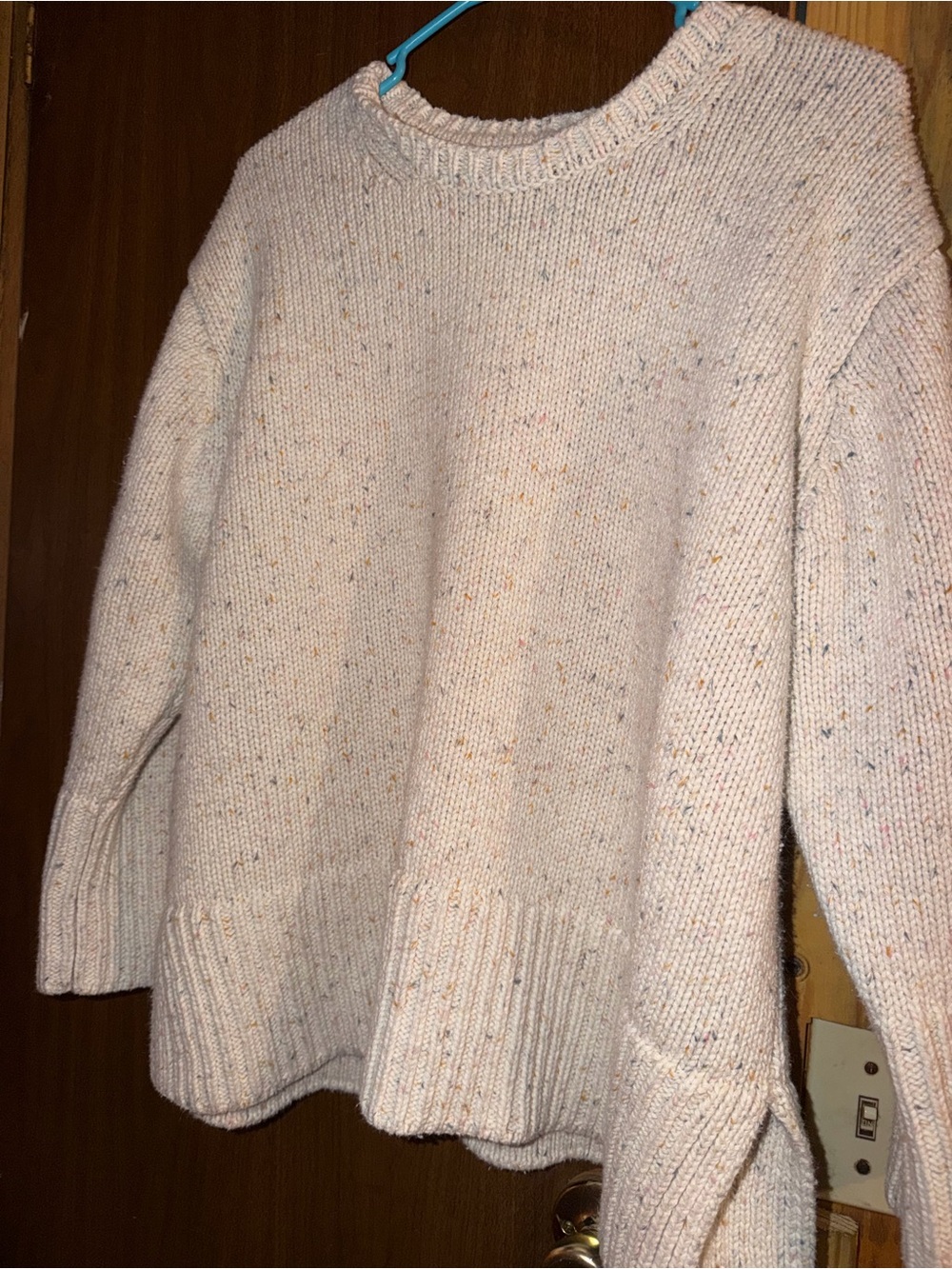Workshop Republic Clothing Cream Flecked Crewneck Sweater